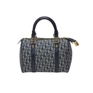 Christian Dior Trotter Handbag Speedy Galliano Navy Blue